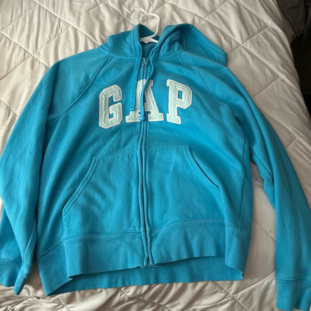 Gap Logo Zip Up Hoodie